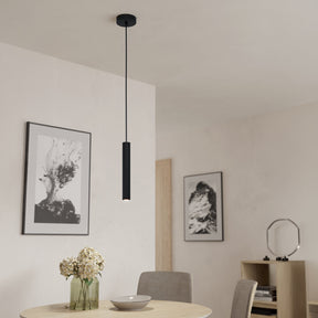 Eglo EU Cortenova Steel Black Modern Single Pendant
