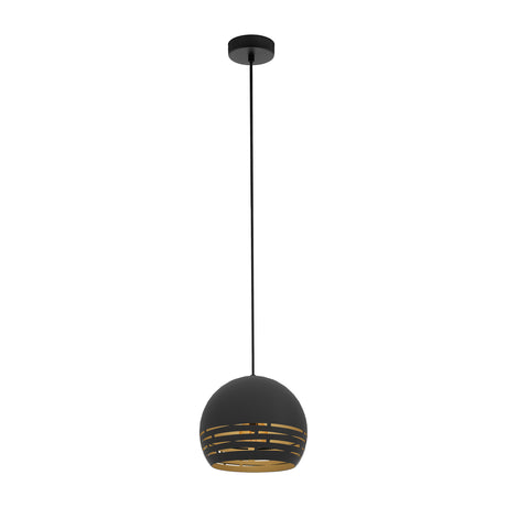 Eglo EU CAMASTRA Pendant Light – Black & Gold Steel, E27, Indoor Lighting