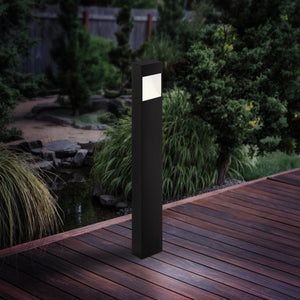 Eglo EU Manfria Grey Metal IP44 Post Outdoor Lamp, (D) 13.5