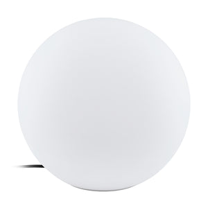 Eglo EU Monterolo White Plastic Outdoor Round Floor Lamp, 39cm