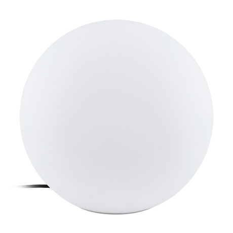 Eglo EU Monterolo White Plastic Outdoor Round Floor Lamp, 39cm