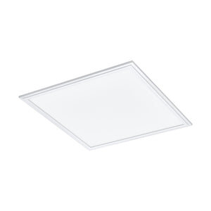 Eglo EU Salobrena 1 Ultra-Slim Modern White Square LED Ceiling Light