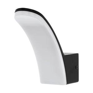 Eglo EU Fiumicino LED Black Aluminium/Plastic Outdoor Wall Light