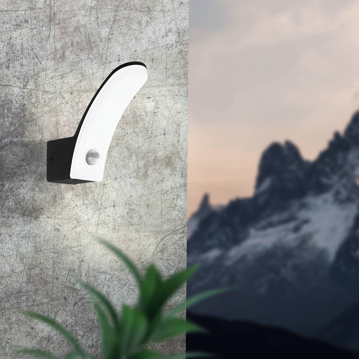 Eglo EU Fiumicino LED Aluminium/Plastic Outdoor Wall Light With Sensor
