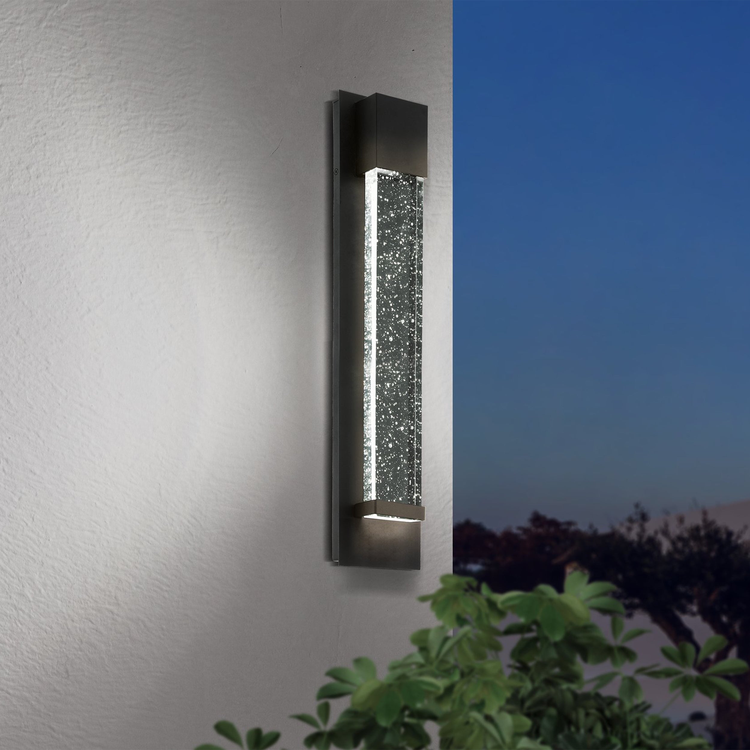 Eglo EU VILLAGRAZIA Outdoor LED Wall Light – Black Aluminium, Warm White, IP44, Corner Mountable