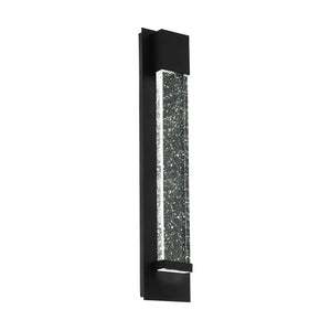 Eglo EU VILLAGRAZIA Outdoor LED Wall Light – Black Aluminium, Warm White, IP44, Corner Mountable