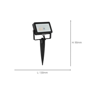 Eglo EU Faedo 4 LED Outdoor 10W Flood Light Black Aluminium RGBW with Remote Control
