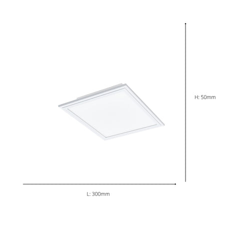 Eglo EU Salobrena-A White Aluminium LED Ceiling Light, 30cm