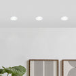 Eglo EU Salabate White Aluminium LED Round Recessed Light, IP20/IP44, 2700K