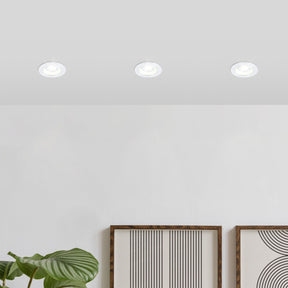 Eglo EU Salabate White Aluminium LED Round Recessed Light, IP20/IP44, 2700K