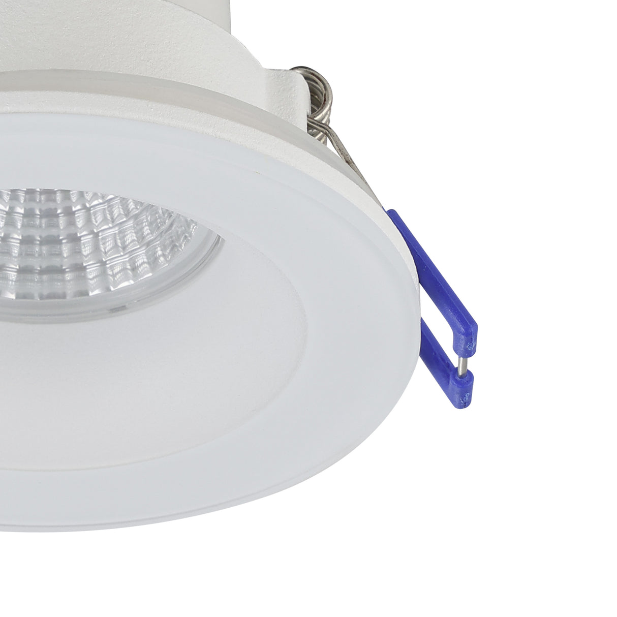Eglo EU Salabate White Aluminium LED Round Recessed Light, IP20/IP44, 2700K
