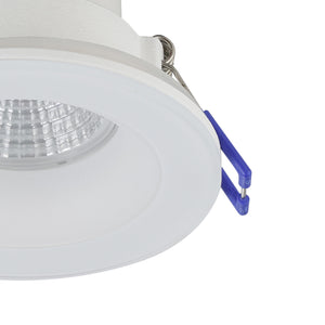 Eglo EU Salabate White Aluminium LED Round Recessed Light, IP20/IP44, 2700K