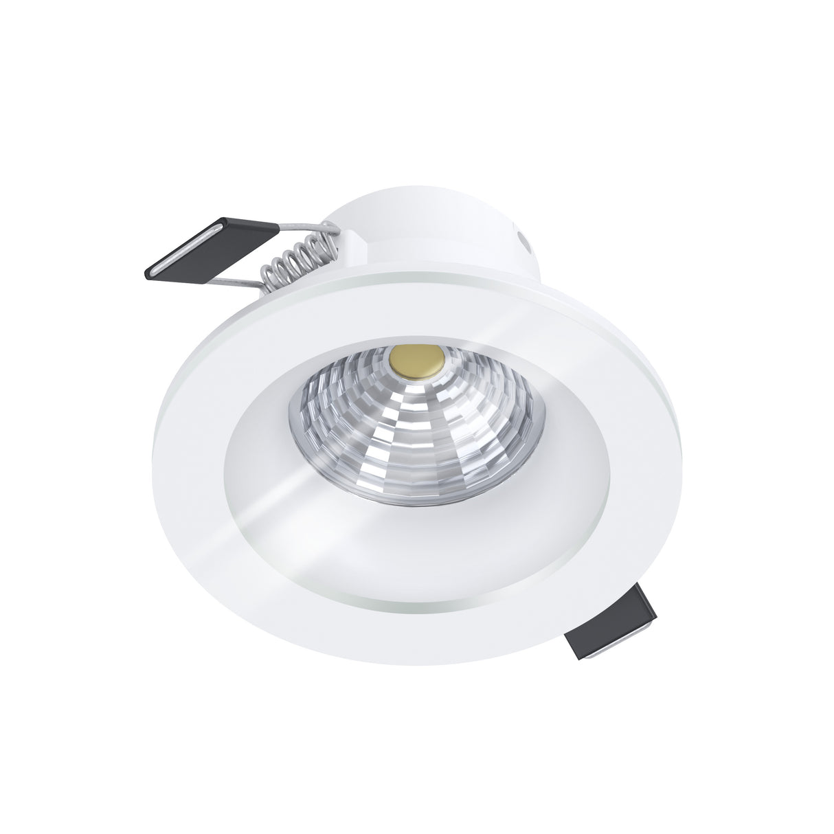 Eglo EU Salabate White Aluminium LED Round Recessed Light, IP20/IP44, 2700K