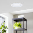 Eglo EU Saliceto White Aluminium LED Warm White Single Recessed Light, 88 x 56mm