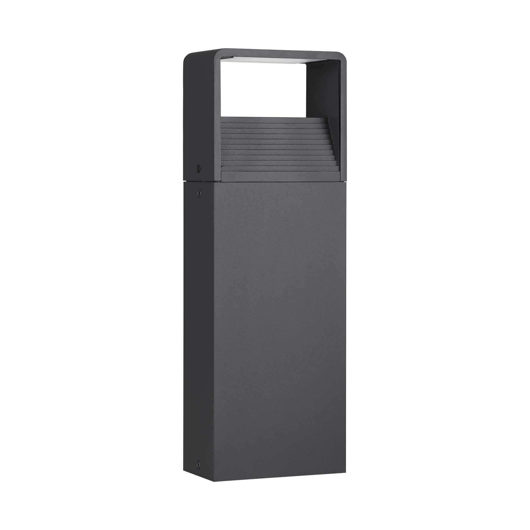 Eglo EU DONINNI?1 Outdoor LED Pedestal Light – Anthracite Bollard Light, Warm White, IP65