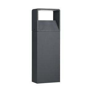 Eglo EU DONINNI?1 Outdoor LED Pedestal Light – Anthracite Bollard Light, Warm White, IP65