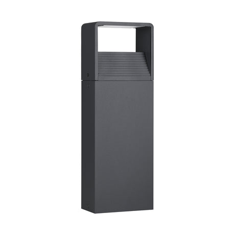 Eglo EU DONINNI?1 Outdoor LED Pedestal Light – Anthracite Bollard Light, Warm White, IP65