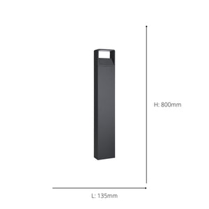 Eglo EU Donnini 1 Aluminium Plastic & White LED Outdoor Floor Light