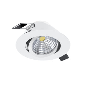 Eglo EU Saliceto White Aluminium LED Neutral White Single Recessed Light