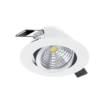 Eglo EU Saliceto White Aluminium LED Neutral White Single Recessed Light