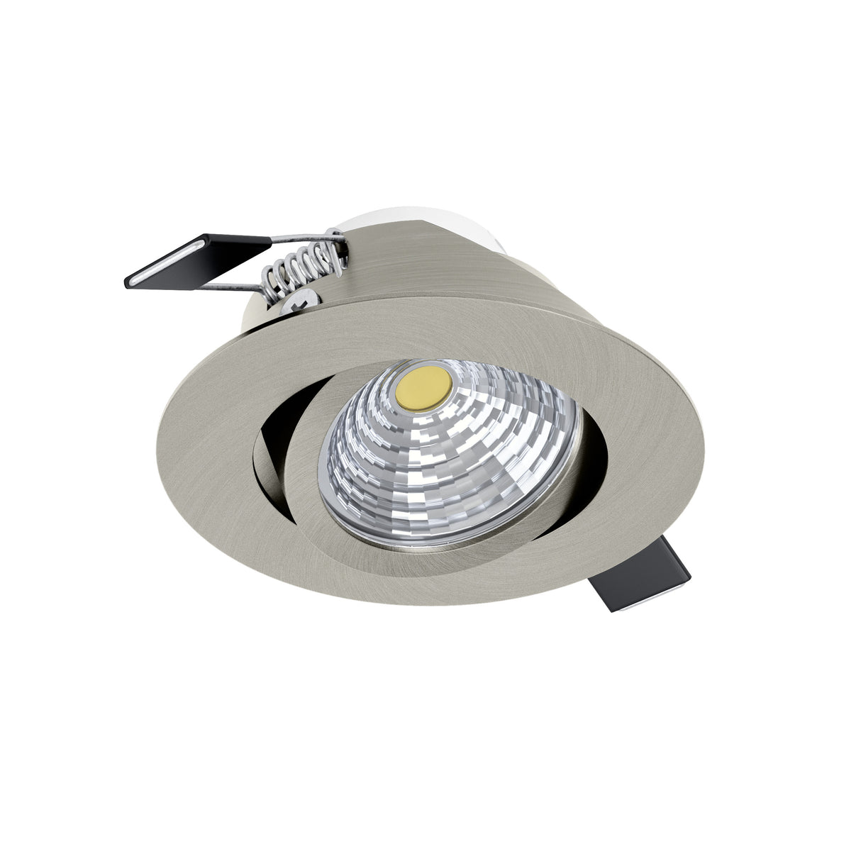 Eglo EU Saliceto Satin Nickel Aluminium LED Neutral White Single Recessed Light, 88 x 42mm
