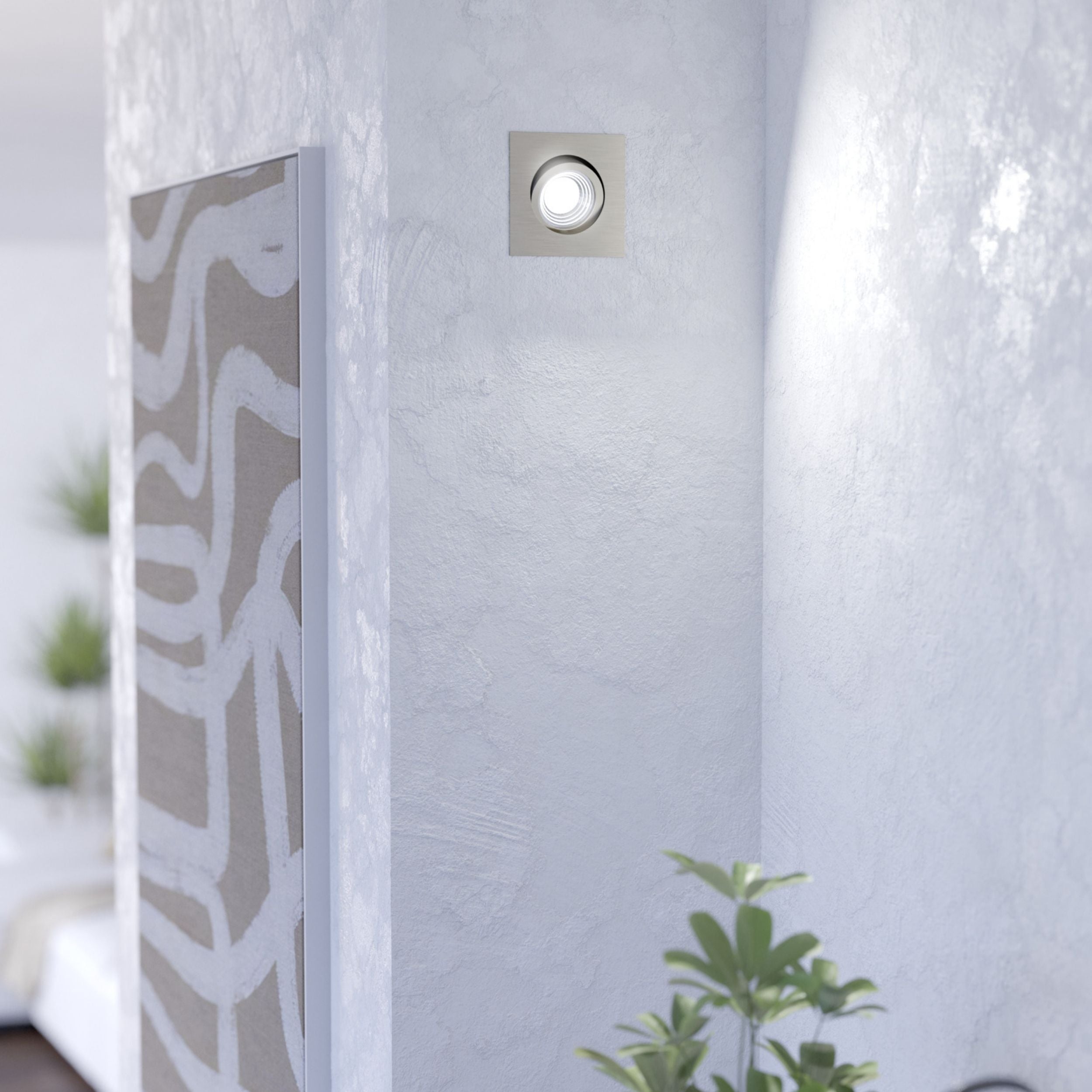Eglo EU Saliceto-Z Black Aluminium LED Single Recessed Light Smart Control product image - Endon Lighting from First Light Direct with great prices and fast UK delivery