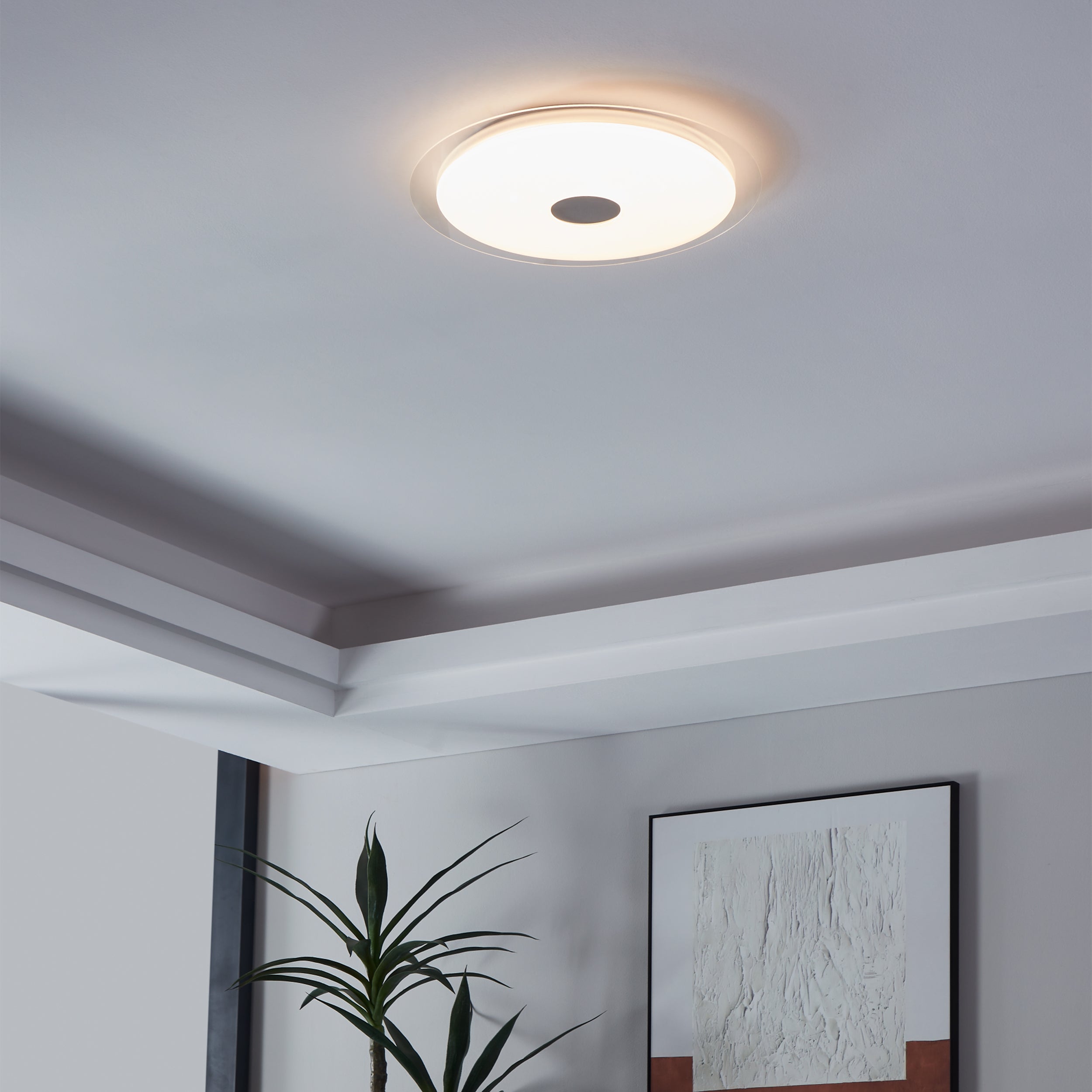 Eglo EU Erseka Elegant Timeless Brass Crystal Pendant Light
