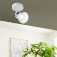 Eglo EU Seras 1 White Steel LED Single Spotlight
