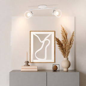 Eglo EU Seras 1 White Steel 2-Light GU10 Spotlight