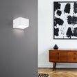 Eglo EU SANIA?4 Wall Light – White Aluminium, Integrated LED, Warm White, Modern Indoor Wall Lighting