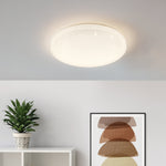 Eglo EU FRANIA?S LED Wall & Ceiling Light – White Finish with Crystal Effect, Integrated LED, Warm White 3000K, 550mm Indoor Light