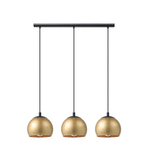 Eglo EU Albaraccin Gold Coloured & Steel Modern  3-Light Pendant