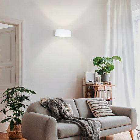 Eglo EU MACCACARI LED Wall Light – White Aluminium & Steel, Warm White, Indoor Lighting