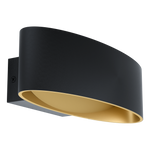 Eglo Lighting LED-WL L-270 black/gold 'MACCACARI' Wall/Ceiling Lamps from the MACCACARI range. Part Number - 98542