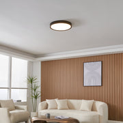 Eglo EU Musurita Black Stteel & Plastic Diffuser Ceiling Light, 44cm