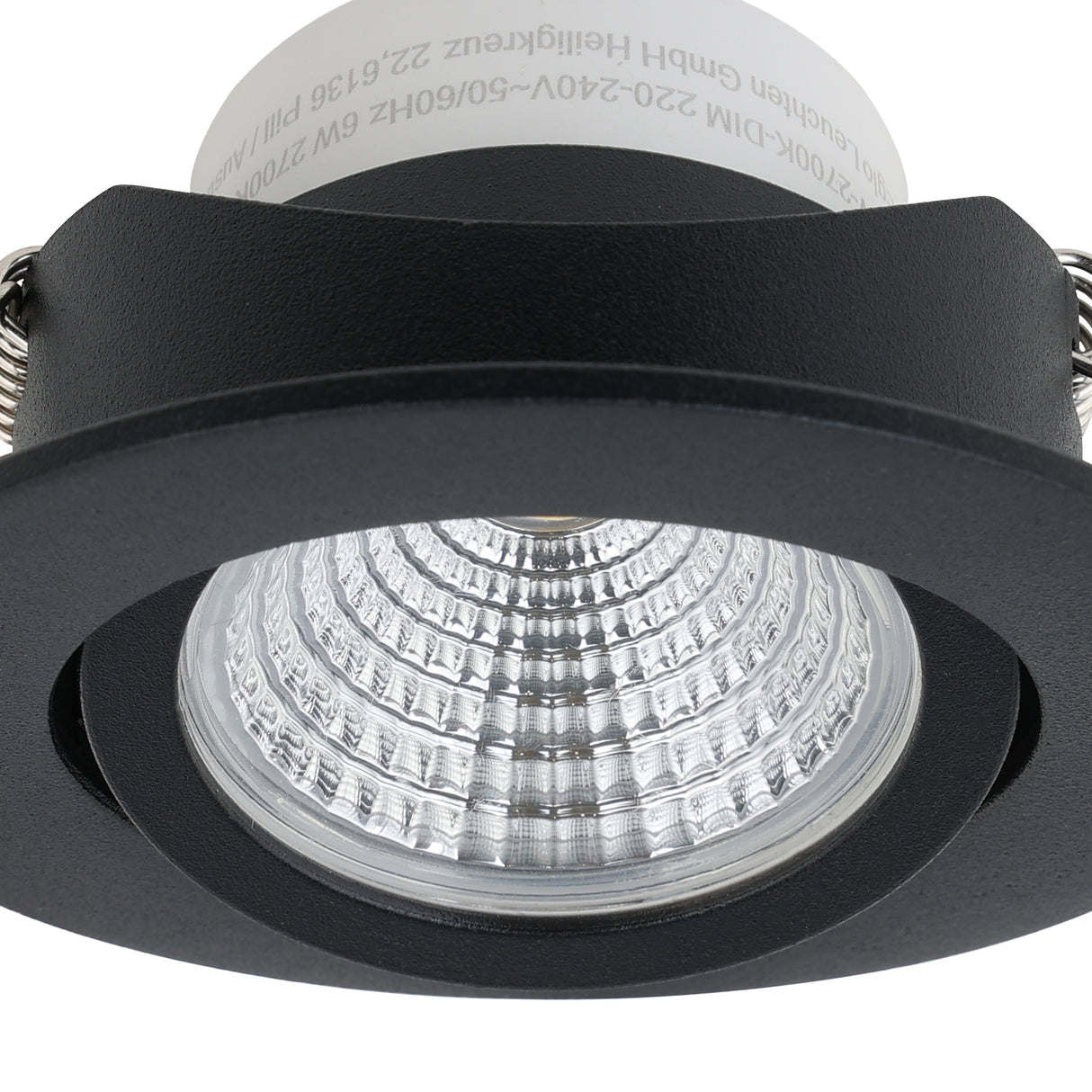Eglo EU Saliceto Black Aluminium LED Warm White Single Recessed Light