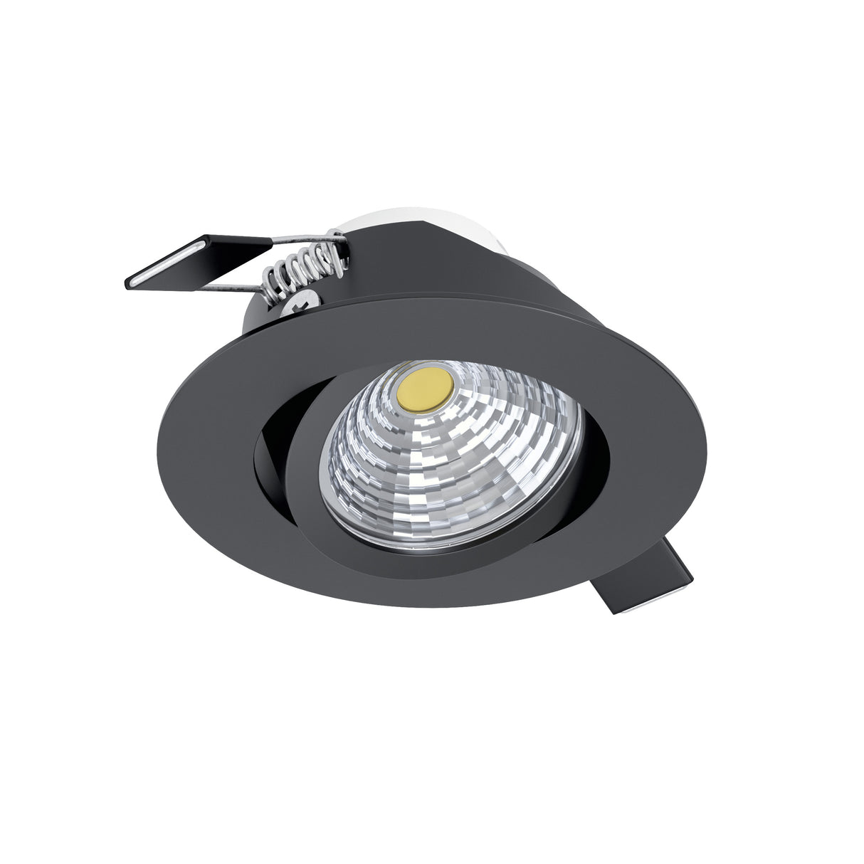 Eglo EU Saliceto Black Aluminium LED Warm White Single Recessed Light