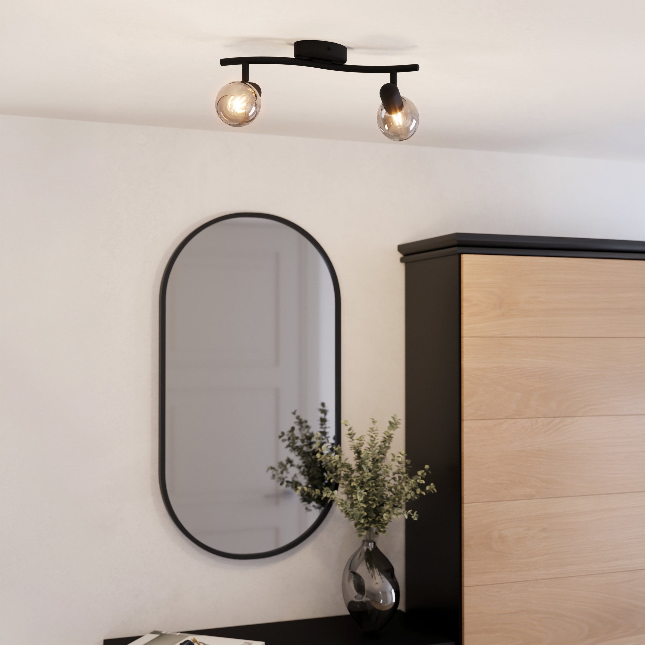 Eglo EU Veradal Classic Brown & Black Steel Table Lamp