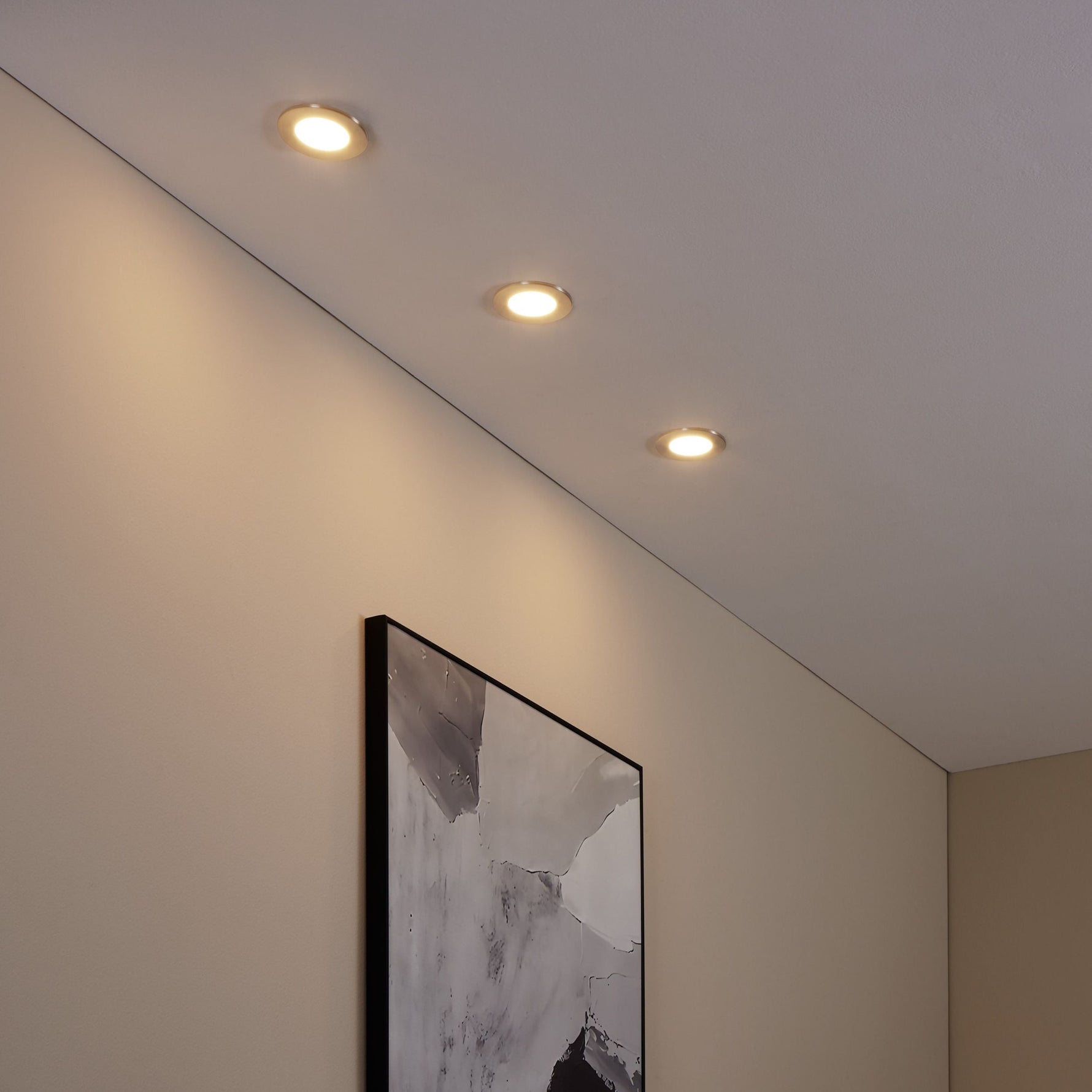 Eglo EU Fueva 5 White LED Round Recessed Light, 11.7cm, 3000K product image - Endon Lighting from First Light Direct with great prices and fast UK delivery