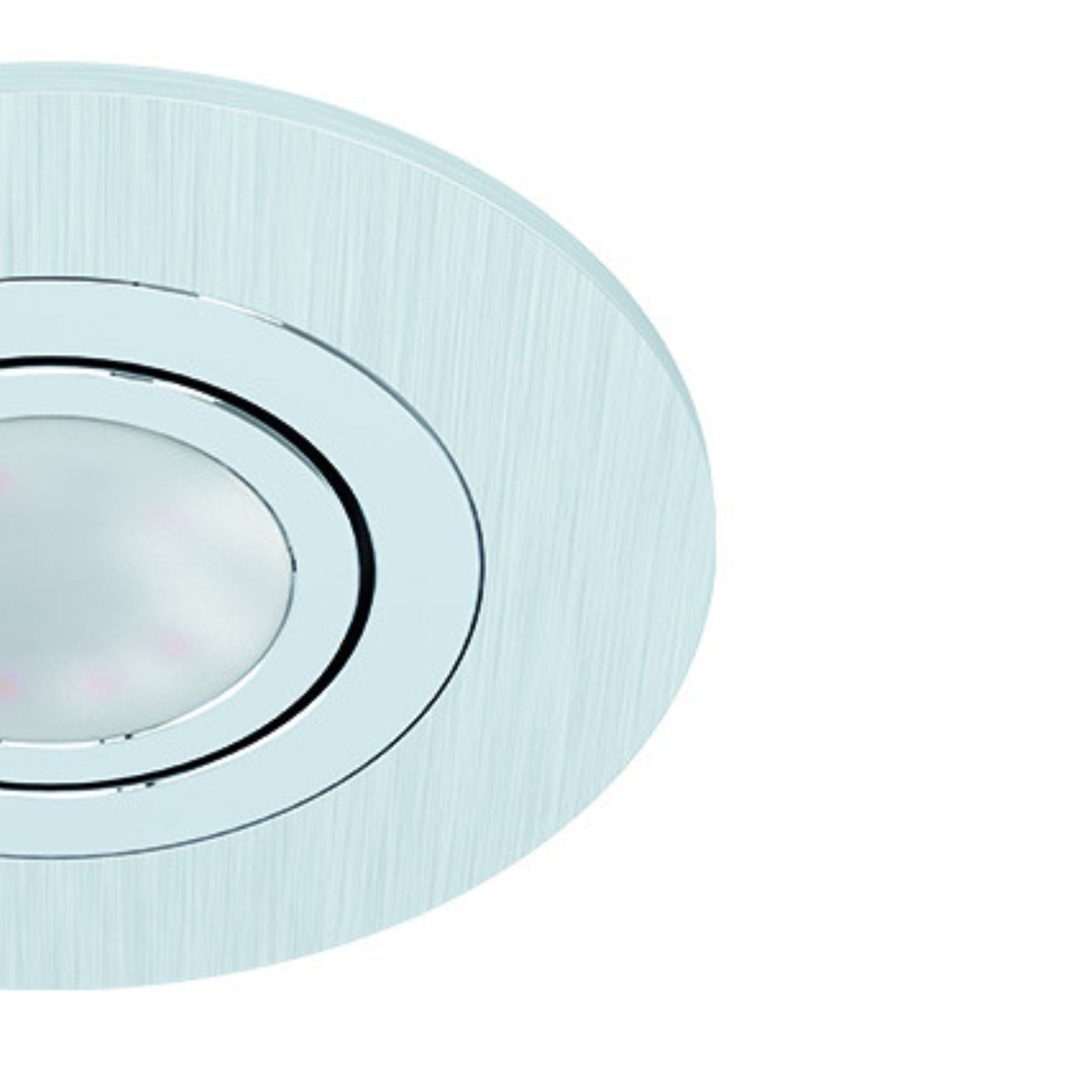 Eglo EU Fueva 5 LED Round Satin Nickel Steel Recessed Light, 16.6cm product image - Endon Lighting from First Light Direct with great prices and fast UK delivery