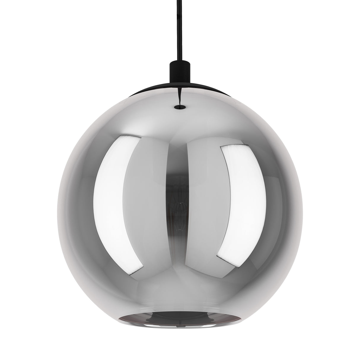 Eglo EU Ariscani Smoked Black Glass 10-Light Pendant
