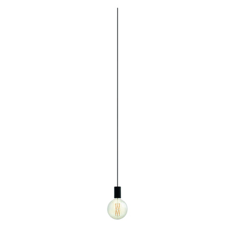 Eglo EU POZUETA Pendant Light – Black Steel, E27, Slim Industrial Design, Indoor Ceiling Lighting