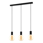 Eglo Lighting HL/3 E27 L-840 black 'POZUETA' Pendant Lamps from the POZUETA range. Part Number - 98662