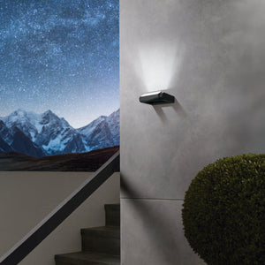 Eglo EU BRIANZA Outdoor LED Wall Light – Black Cast Aluminium, Warm White, IP44 Exterior Lighting