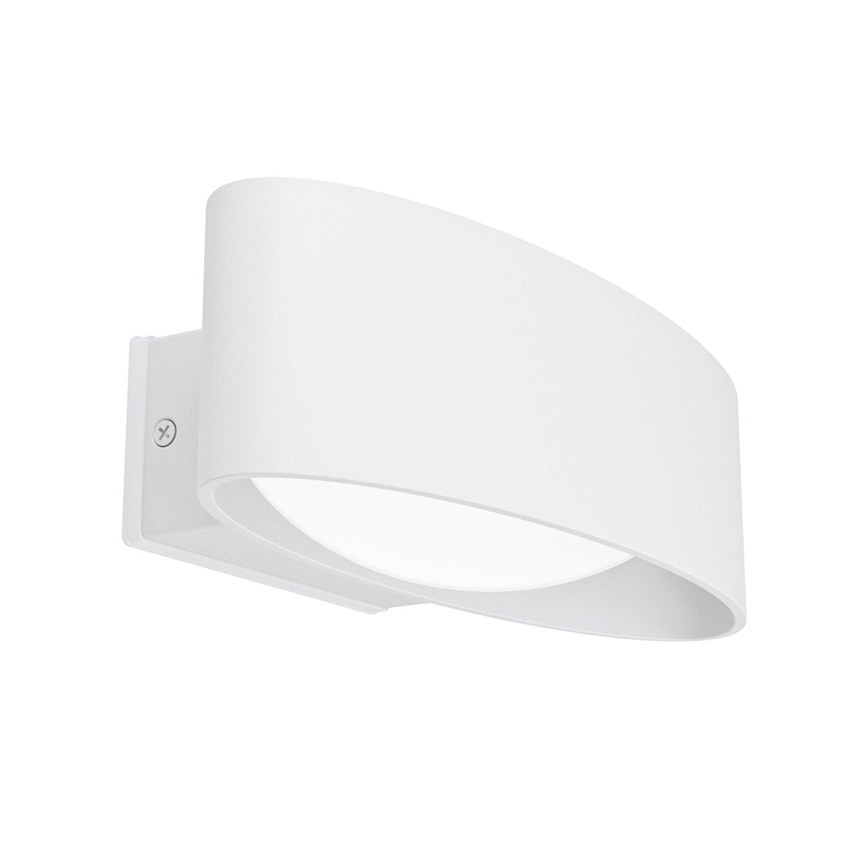 Eglo EU CHINOA Outdoor LED Wall Light – White Aluminium & Steel, Warm White, Exterior Lighting