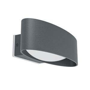 Eglo EU CHINOA Outdoor LED Wall Light – Anthracite Aluminium & Steel, Warm White, Exterior Lighting