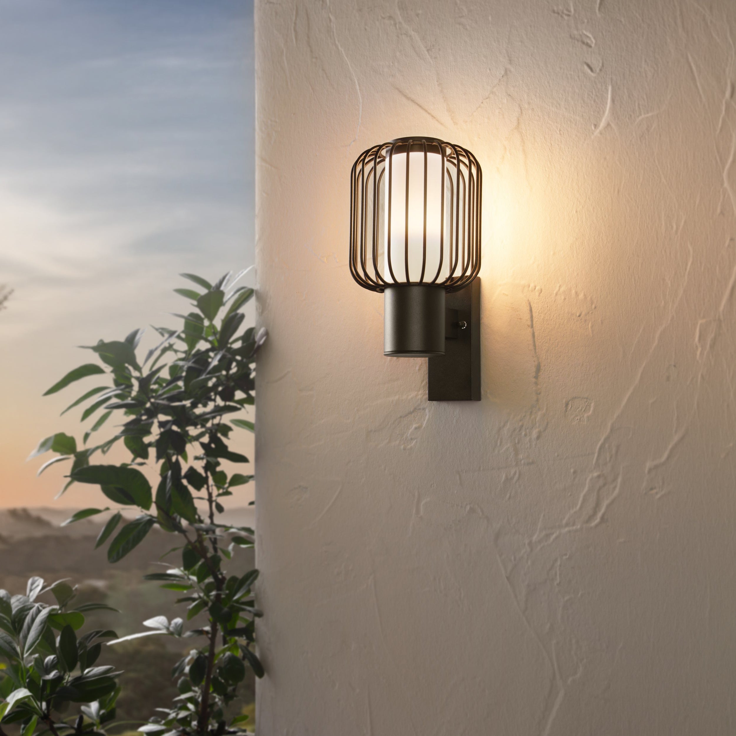 Eglo EU FUEVA?5 Bathroom LED Ceiling Light – Black Steel, Round, Neutral White, Indoor Lighting
