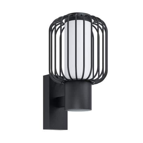 Eglo EU RAVELLO Outdoor Wall Light – Black Zinc?Plated Steel, E27, Traditional Exterior Lighting