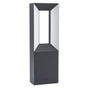 Eglo EU RIFORANO Outdoor LED Pedestal Light – Black Aluminium Bollard, Warm White, IP54