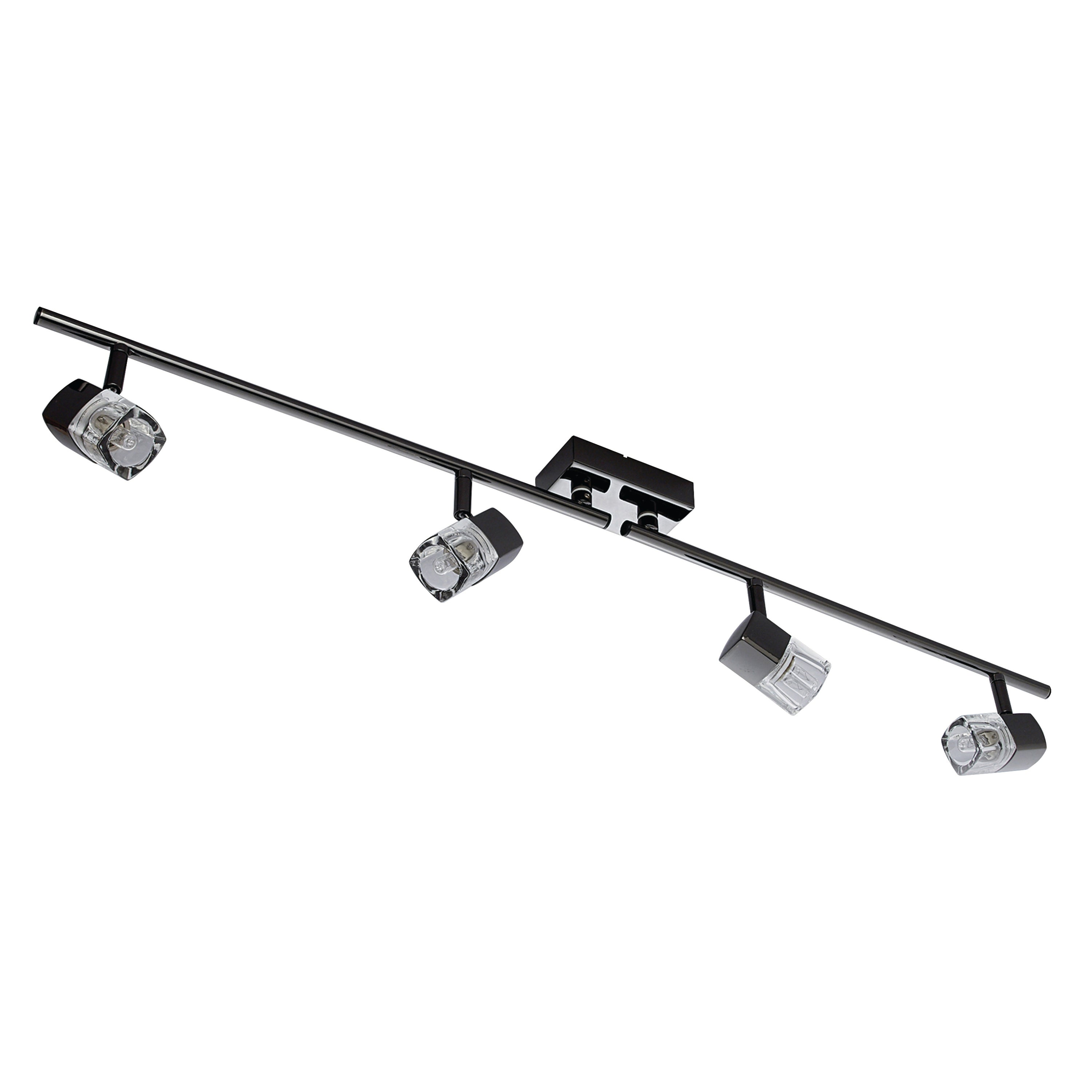 Blocs 4Lt Split Bar Spotlight - Chrome & Clear Glass